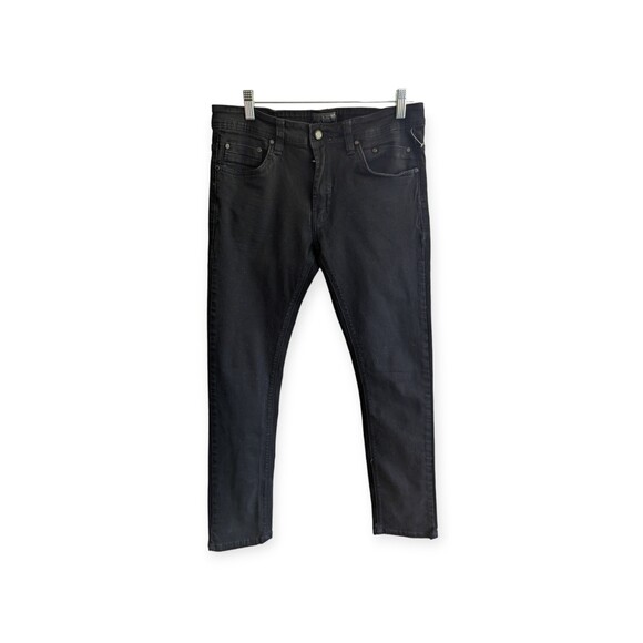 Steve's Jeans Men's Stretch Skinny Fit Black Jeans Size 32X32 Slim Mid Rise - Picture 1 of 7